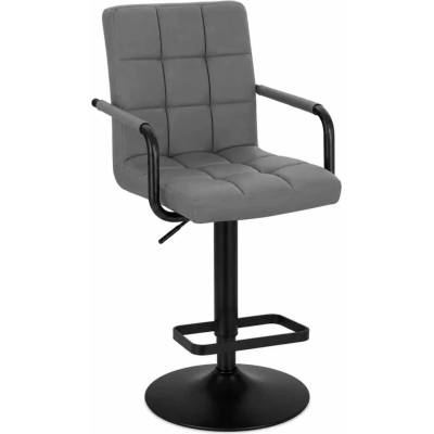 LuxuryForm Design Verona Black na čiernom tanieri / sivá