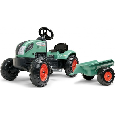 Falk šliapací traktor FARM LANDER 2054L s prívesom zelený