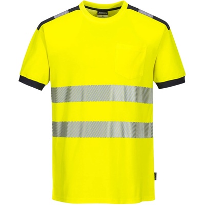 Portwest T181 PW3 Hi-Vis Reflexné tričko žltá/čierna 5XL