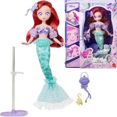 Mattel Disney Ariel manga zberateľská bábika s doplnkami