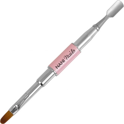 NANI štětec vel. 6 + špachtle na polygel Metallic Pink