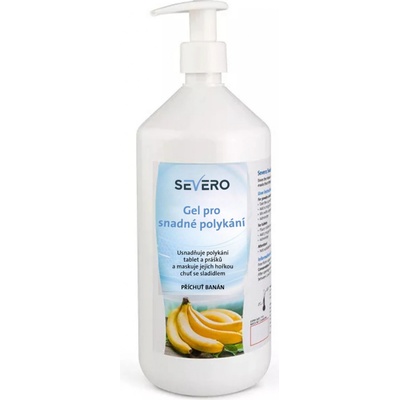 Severo Výhodné rodinné balení gelu pro snadné polykání banán 4 x 1 l