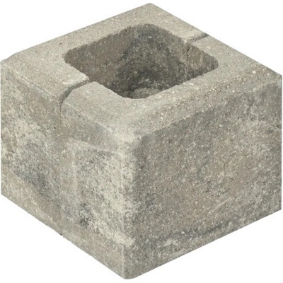 Polovičný prvok RIVAGO dymovo hnedý 20 x 20 x 16 cm