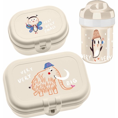 Koziol Sada: 200ml lahev a obědový box HOP ON AT HOME, 3dílná, KOZIOL