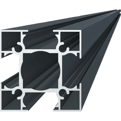 Stĺpový profil 70 x 70 x 6000 mm, štruktúra RAL 7016