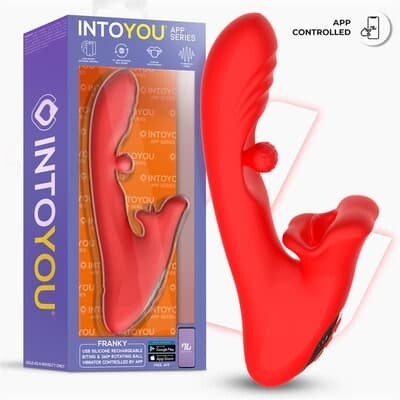 InToYou App Series Franky Biting and Rotating Ball Vibrator with App