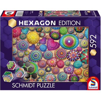 Schmidt Edícia Hexagon Mandalové kamene 600 dielov