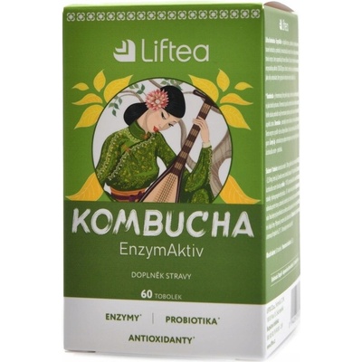 Liftea KOMBUCHA EnzymAktiv 60 kapsúl