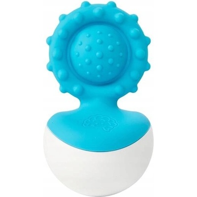Fat Brain Toys kousátko na prořezávání zoubků senzorický silikon modrá