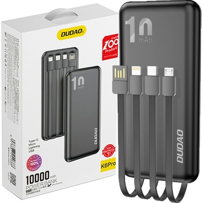 Dudao K6Pro 10000mAh černá