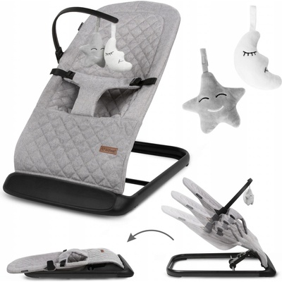 Houpací lehátko pro miminka Kidwell Laro Full Gray/Black