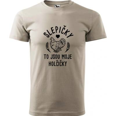 Hobbytriko tričko Slepičky to jsou moje holčičky béžová – Hledejceny.cz