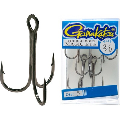 Gamakatsu Trojháček Hook Treble 23 NS vel.2 5 ks