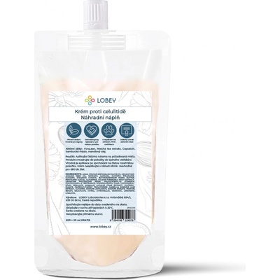 Lobey krém proti celulitidě 200 ml + 20 ml náhradní náplň