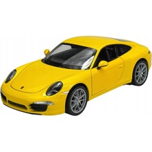 CARRERA WELLY PORSCHE 911 S 991 ŽLTÝ NOVÝ KOVOVÝ MODEL 43661 1:34