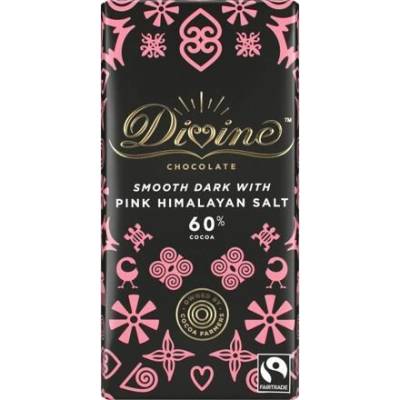 Divine veganská hořká čokoláda s příchutí himálajské soli 15 x 90 g