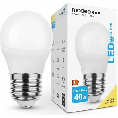 Modee E27 4,9W mini globe LED teplá 2700K