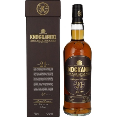 Knockando Master Reserve Whisky 21y 43% 0,7 l (tuba)
