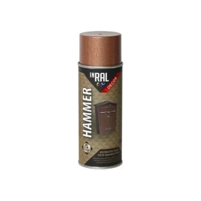 Tegra Inral farba v spreji s kladivkovým efektom 400 ml medená