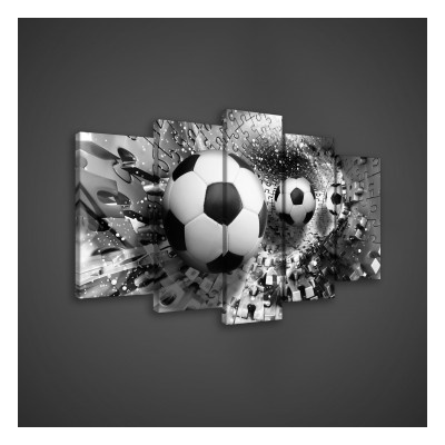 Obraz na plátne viacdielny - OB3526 - Futbalová lopta 100cm x 60cm - S17