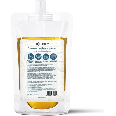 LOBEY Jemná intimní mycí pěna 150 ml + 30 ml náhradní náplň – Hledejceny.cz