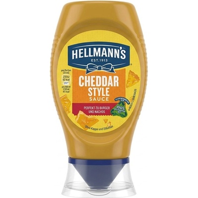 Hellmanns Hellmann's Cheddar Style omáčka s čedarovou chutí 250 ml