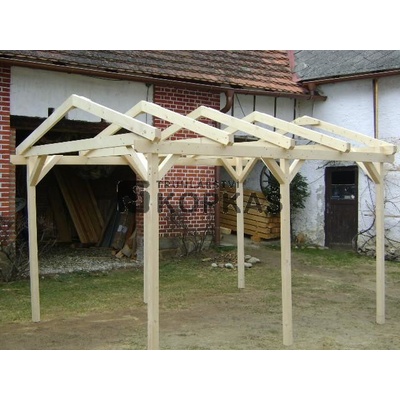 Pergola 3 x 5 m se sedlovou střechou