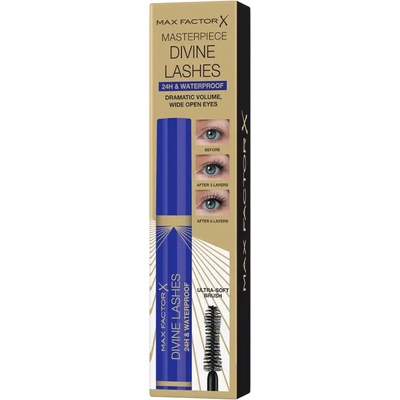 Max Factor Voděodolná objemová řasenka Mascara Divine Lashes 24H Waterproof Black 9 ml
