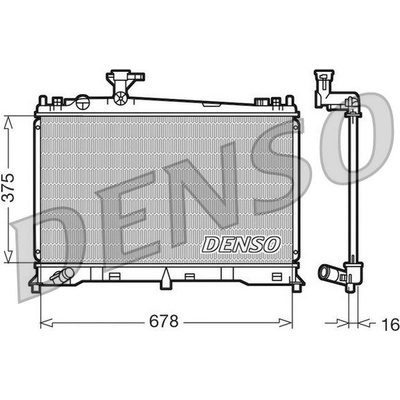 Chladič, chlazení motoru DENSO DRM44010