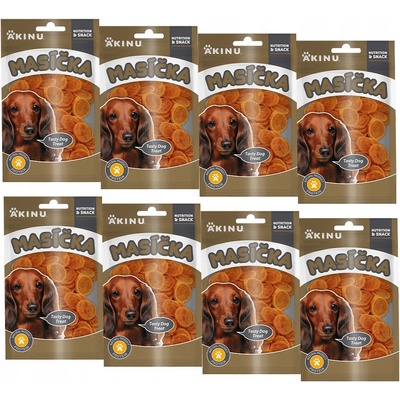 Akinu MASÍČKA Kuřecí chipsy pamlsek pro psy 8 x 75 g