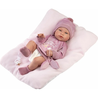 Llorens 84346 NEW BORN HOLČIČKA realistická panenka miminko s celovinylovým tělem 43 cm