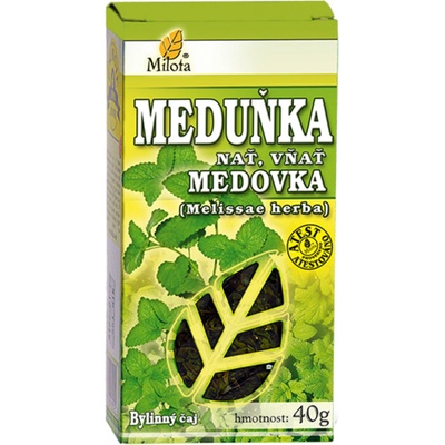 Milota Meduňka lékařská nať Bylinné čaje 40 g