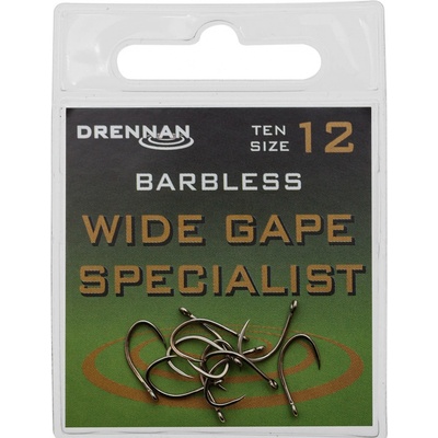 Drennan Wide Gape Specialist Barbless vel.10