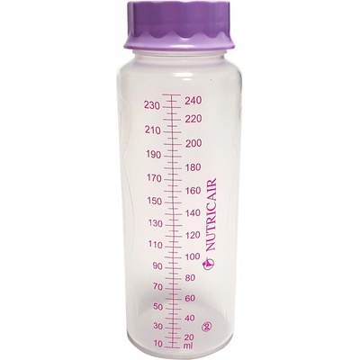 NUTRICAIR výživová láhev dudlík 1-rychlostní balení po 6 ks transparentní 240 ml