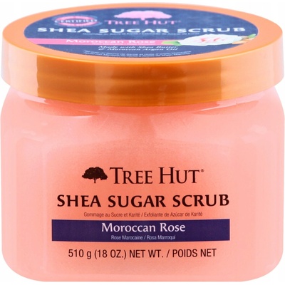 Tree Hut Shea Sugar Scrub Moroccan Rose cukrový tělový peeling Moroccan Rose 510 g