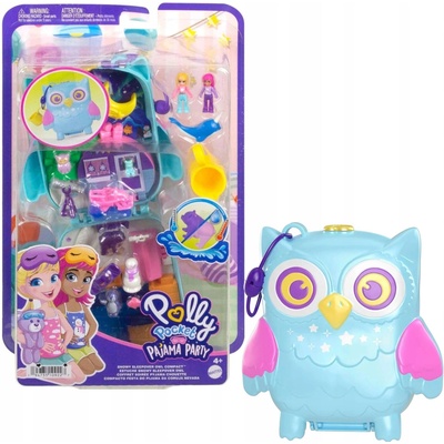 Mattel Polly Pocket mini Pocketová kabelka sněžná sova