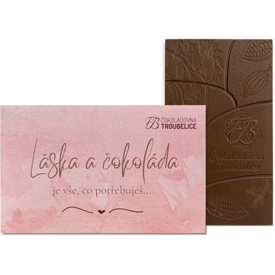 Čokoládovna Troubelice Láska a mléčná 51% 45 g