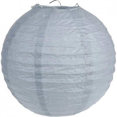 Santex Jednofarebné lampióny 20 cm Farba: strieborná