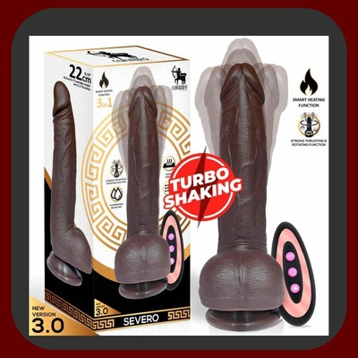 Severo Realistické turbo vibrační dildo s přirážením