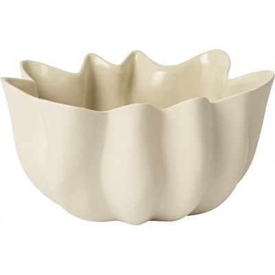 Ferm Living Kameninová mísa Nium Off keramika krémová 22 cm