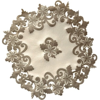 Impol Trade Vinylové prostírání 37cm ornamenty zlaté
