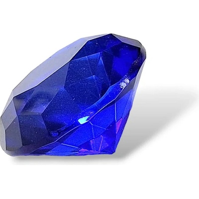 Diamant tmavě modrý z křišťálového skla vel.5cm