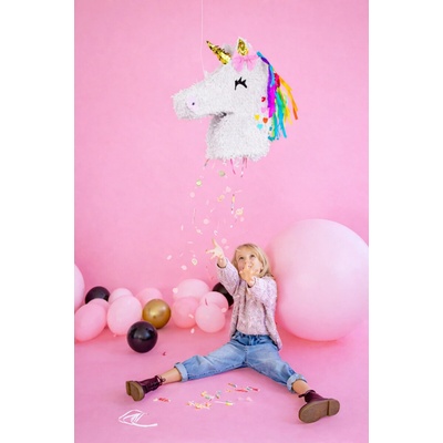 PartyDeco Piňatá Jednorožec – párty piňatá na detskú oslavu