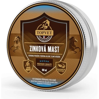 Topvet Zinková mast pro koně 100 ml