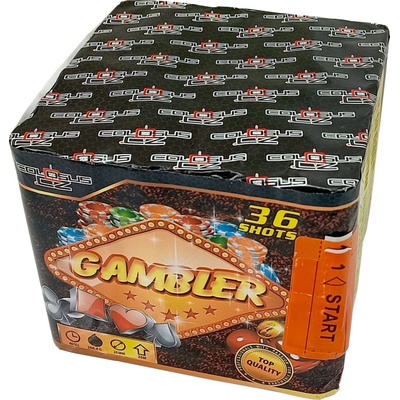 Kompaktní ohňostroj Gambler 36 ran 20 mm