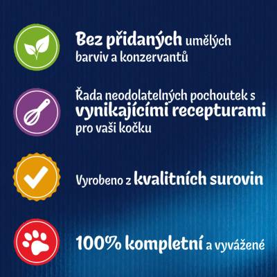 Felix Fantastic Duo kurča a ľadvinky hovädzie a hydinové morka a pečeň jahňacie a teľacie 4 x 85 g