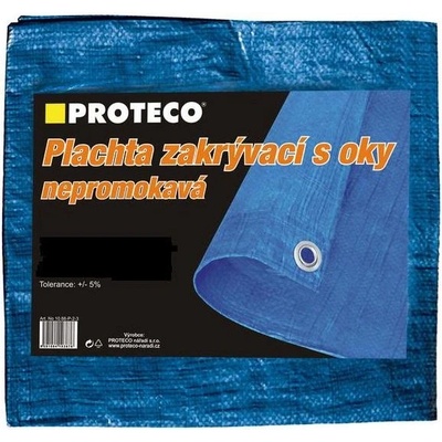 Proteco 10.88-P-5-6 plachta nepromokavá s oky 5 x 6 m 50 g/m²