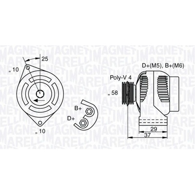 generátor MAGNETI MARELLI 063341658010