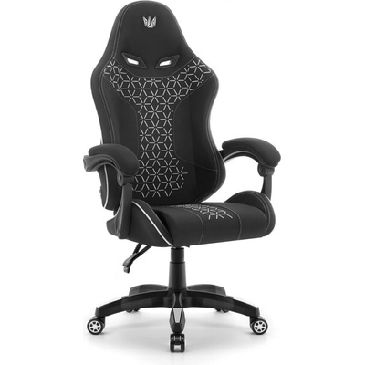 Hell's Chair HC-1008 2.0 Black White Fabric Mesh