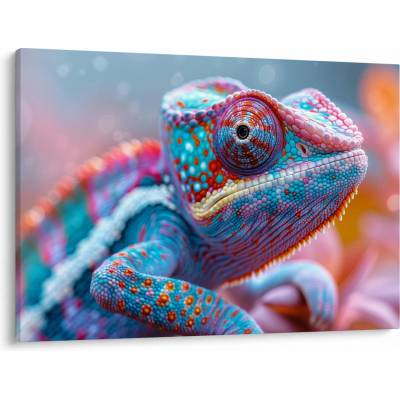 Obraz - Sfarbený chameleón, jednodielne 100x70 cm